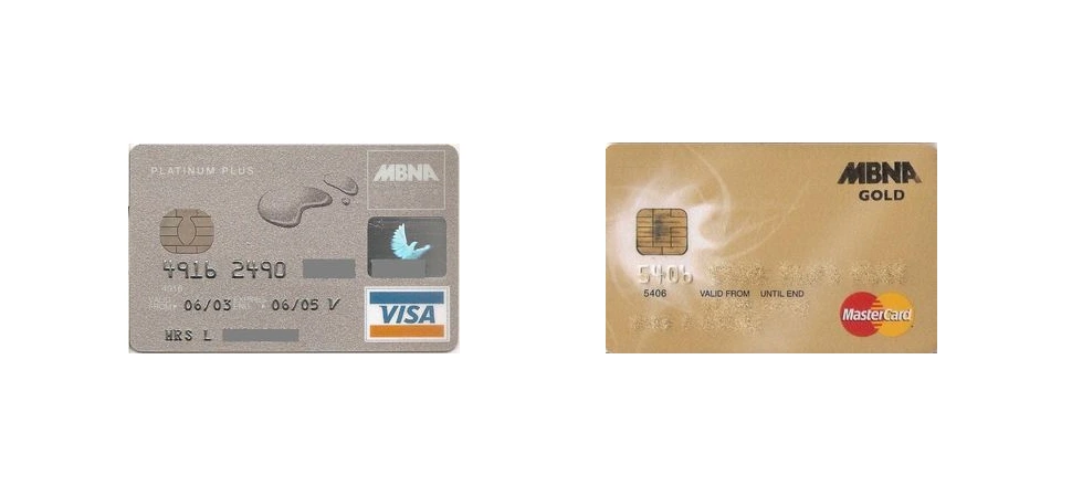 Types of MBNA cards